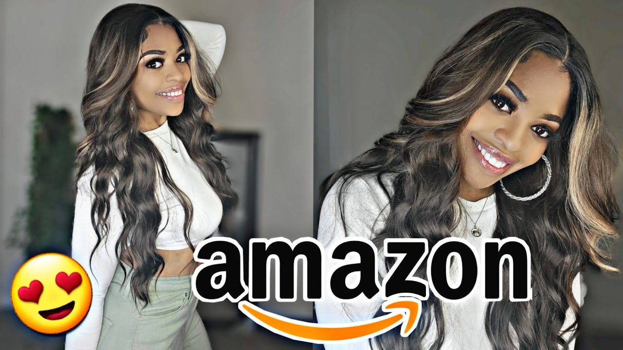 LONG WAVY HIGHLIGHTS WIG | FT. AISI QUEENS | AMAZON PRIME