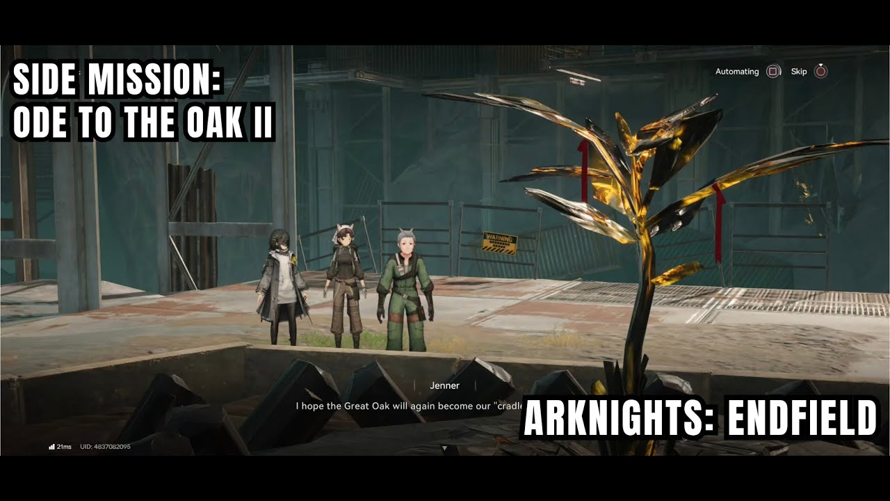 [Arknights: Endfield Side Mission] Ode To The Oak II: Ask Alia About How Jenner Went Missing