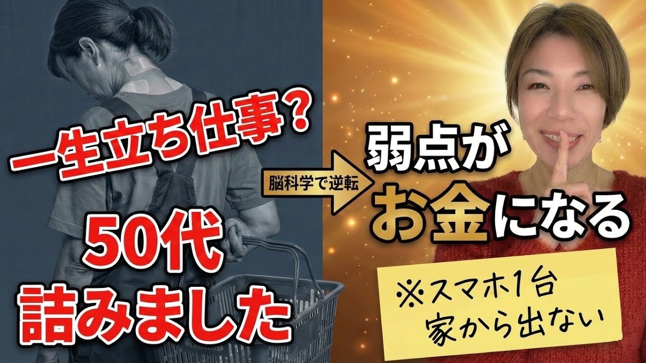 【警告】50代HSPがパートで終わると詰みます。弱点を「お金」に変える脳科学的な裏技