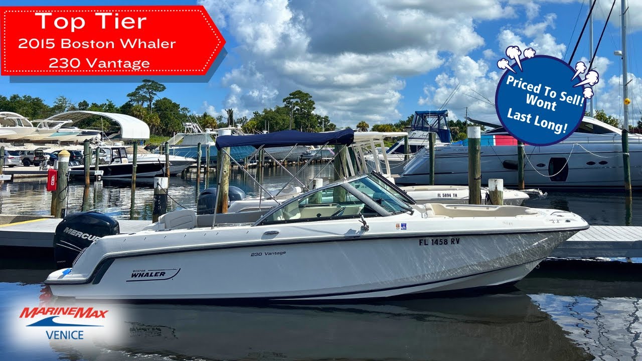 UNBEATABLE DEAL with the 2015 Boston Whaler 230 Vantage AVAILABLE NOW  at MarineMax Venice