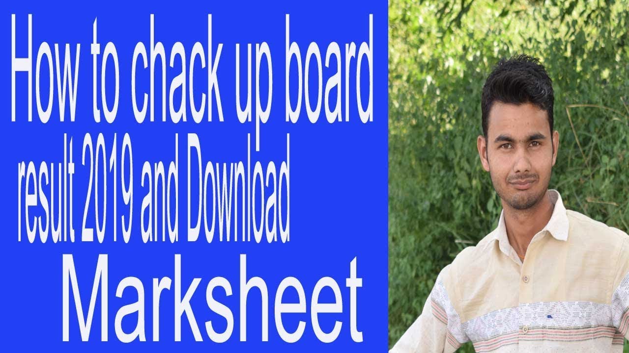 how to download up board result 2019 and marksheet