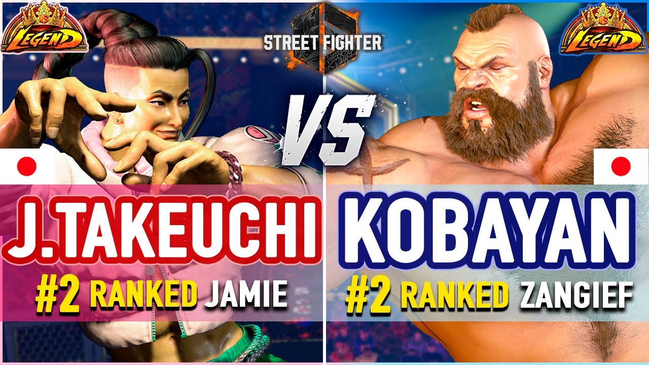 SF6 🔥 John Takeuchi (#2 Ranked Jamie) vs Kobayan (#2 Ranked Zangief) 🔥 SF6 High Level Gameplay