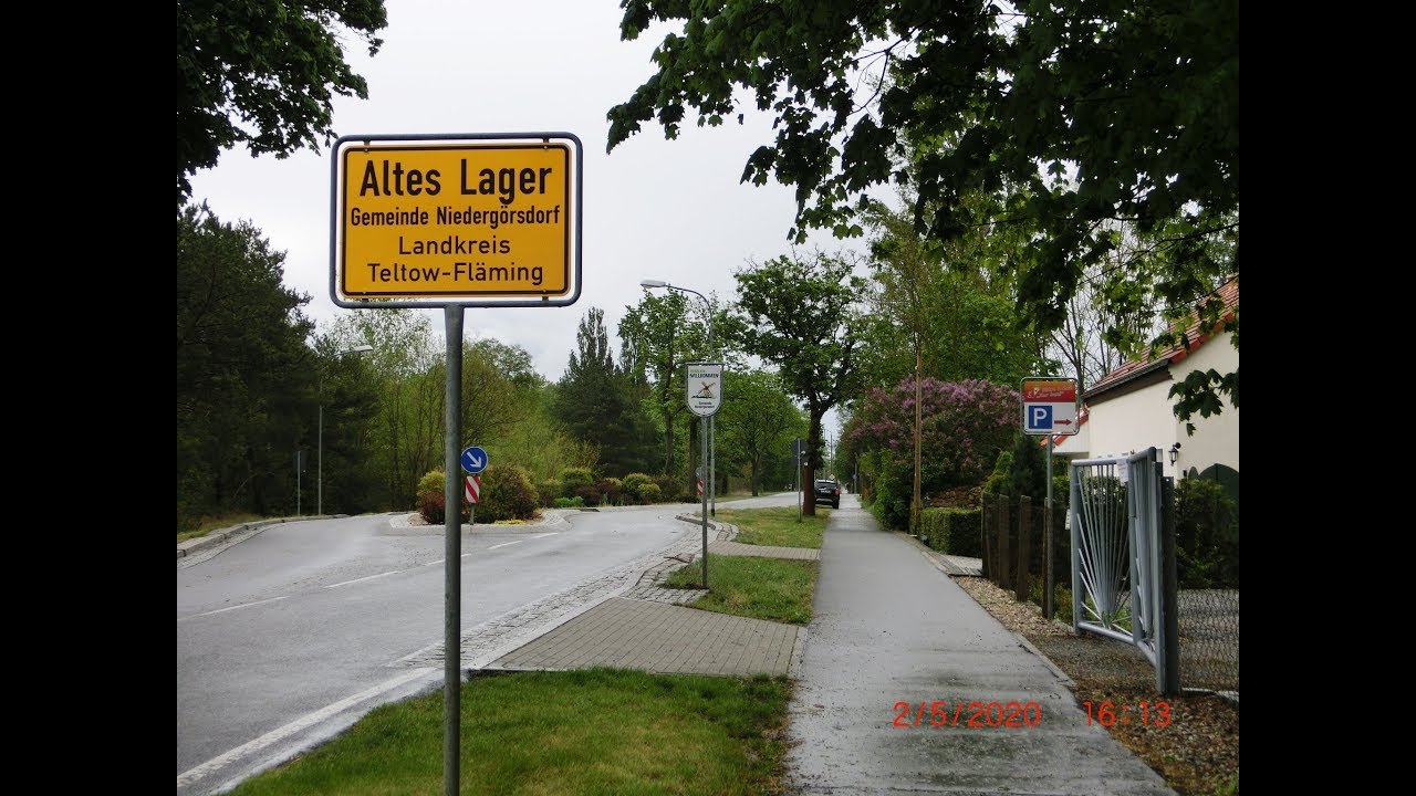 ГСВГ.Altes Lager после дождя-улица Treuenbrietzenstraße,Седьмой городок 2.05.2020