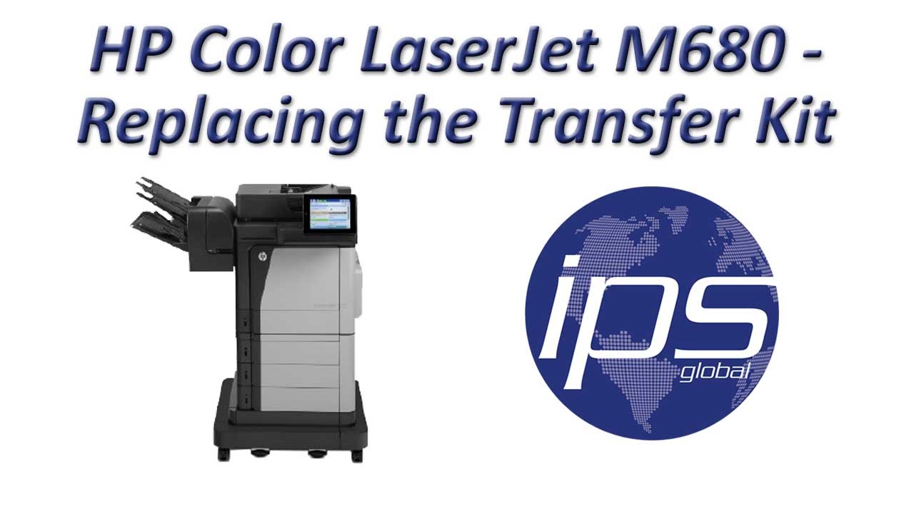 HP Color LaserJet M680 - Replacing the Transfer Kit