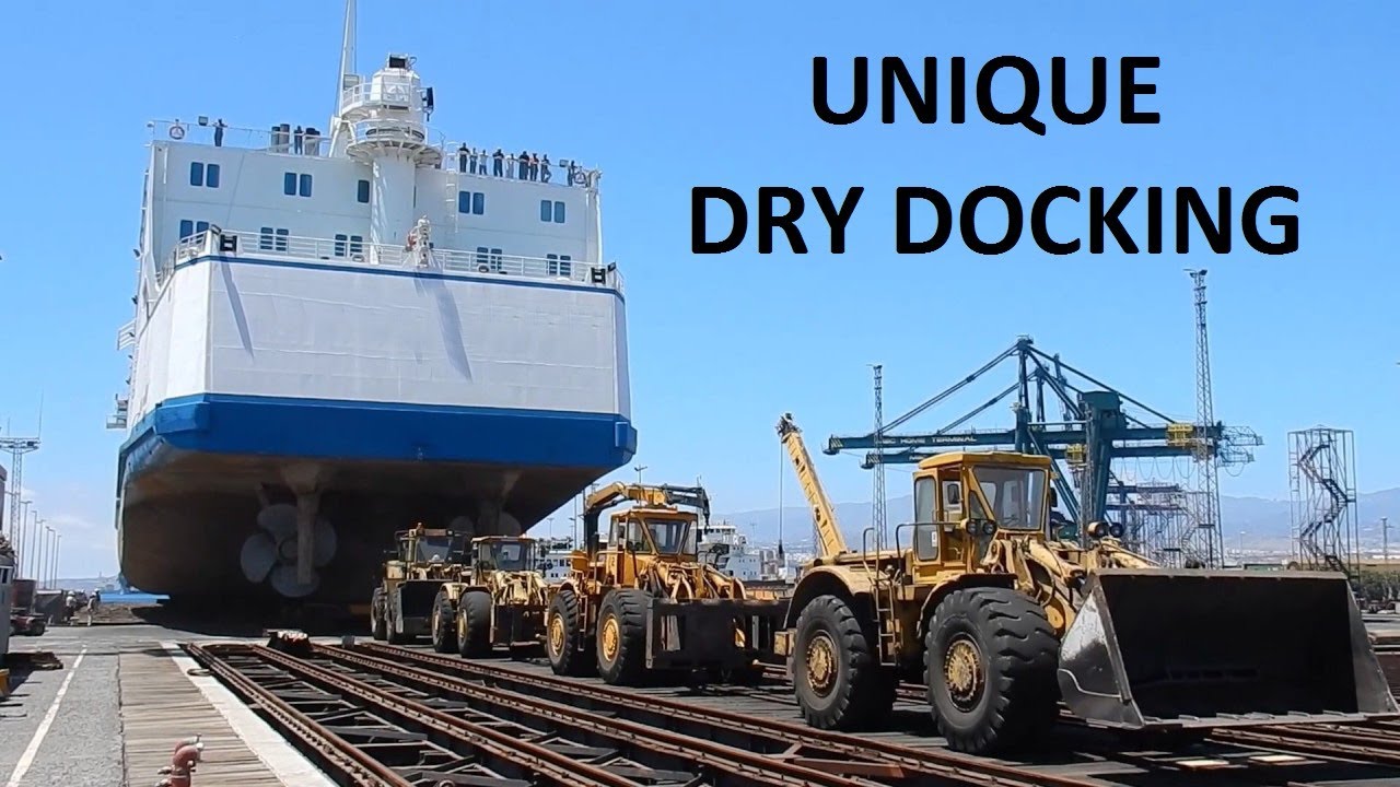 dry docking a container ship