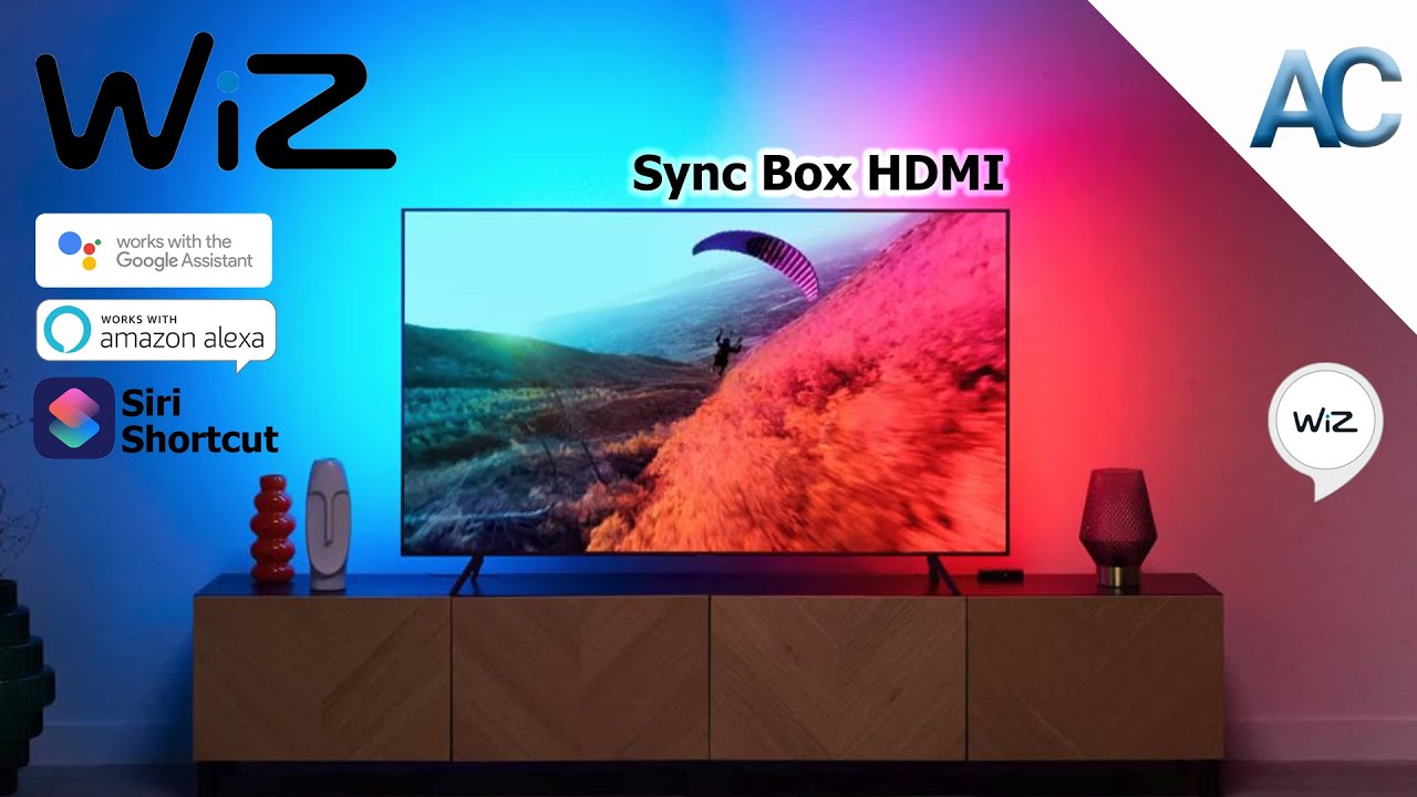 Wiz Sync Box HDMI con Retroilluminazione TV | L' alternativa a Hue Sync Box