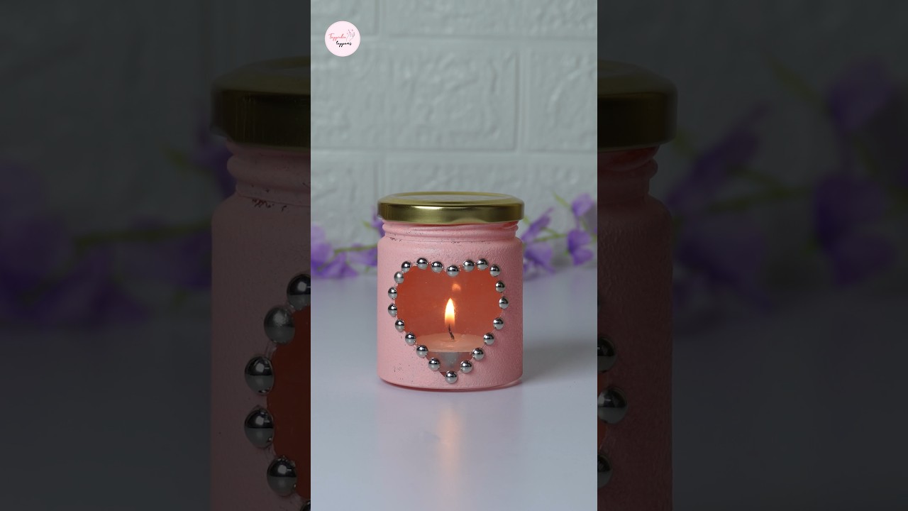 Candle Decor Glass Art 💖 
