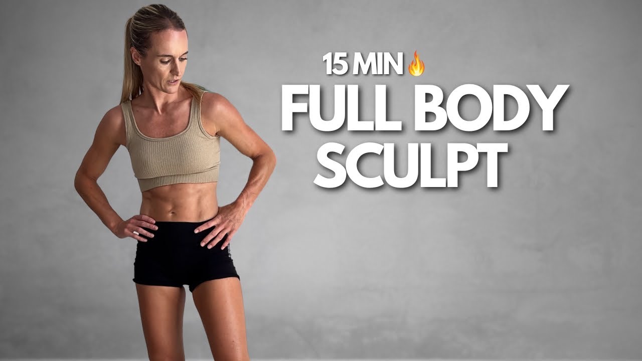 15 Min Full Body Sculpting Workout | No jumping, Apartment Friendly