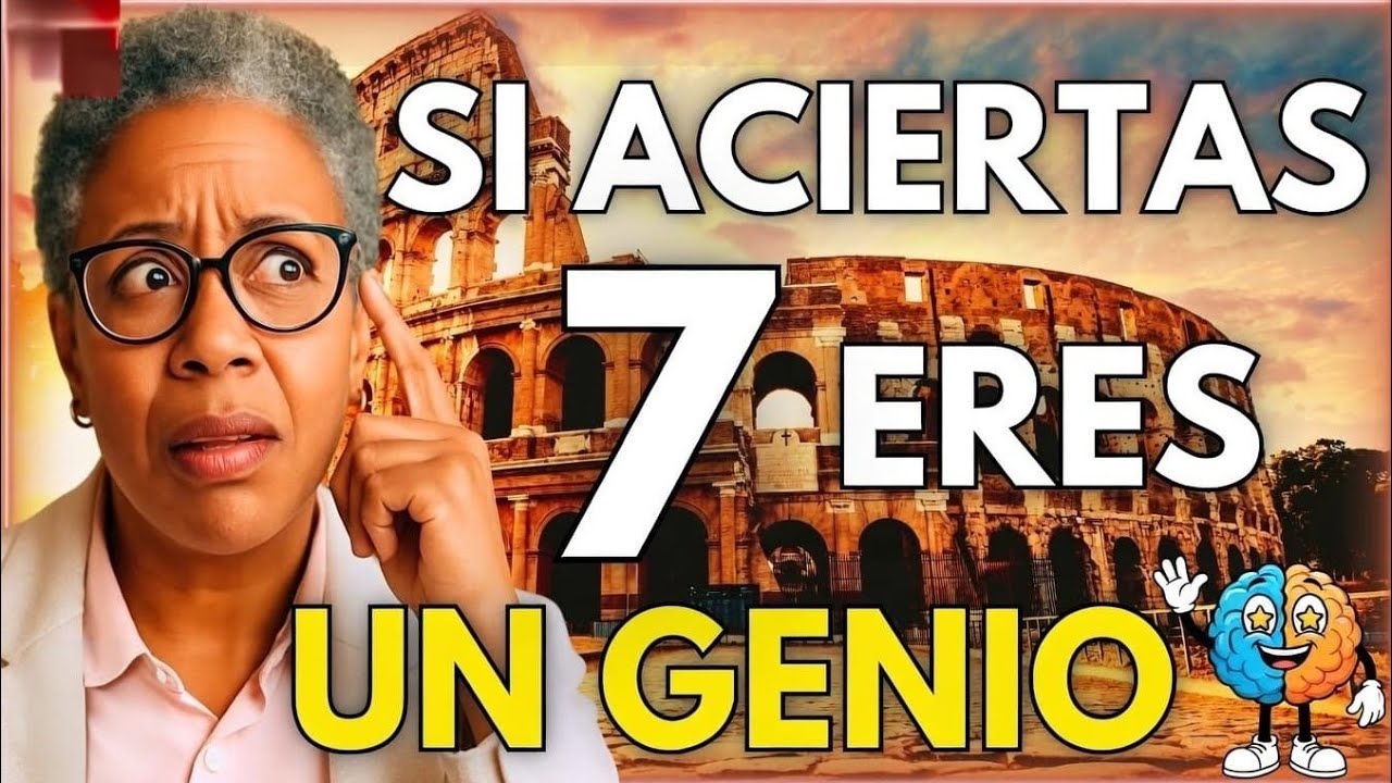 Si Aciertas 7 Eres un Genio 🧠🔥 | Reto de Cultura General Muy Difícil