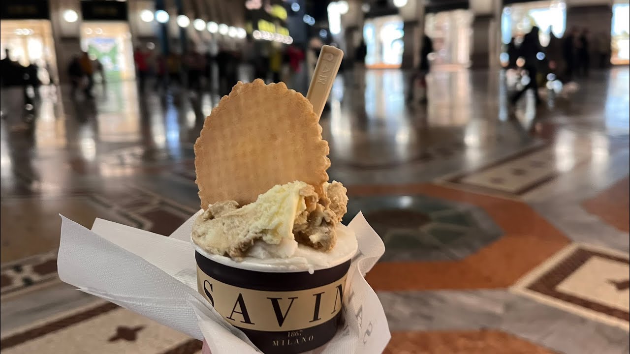 【イタリア🇮🇹ミラノ】極寒の夜でもジェラートはやめられない💚🤍❤️