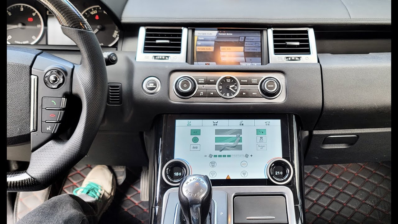 ZF-2012 Installation guide climate control panel 10inch screen for range rover sport 2010-2013