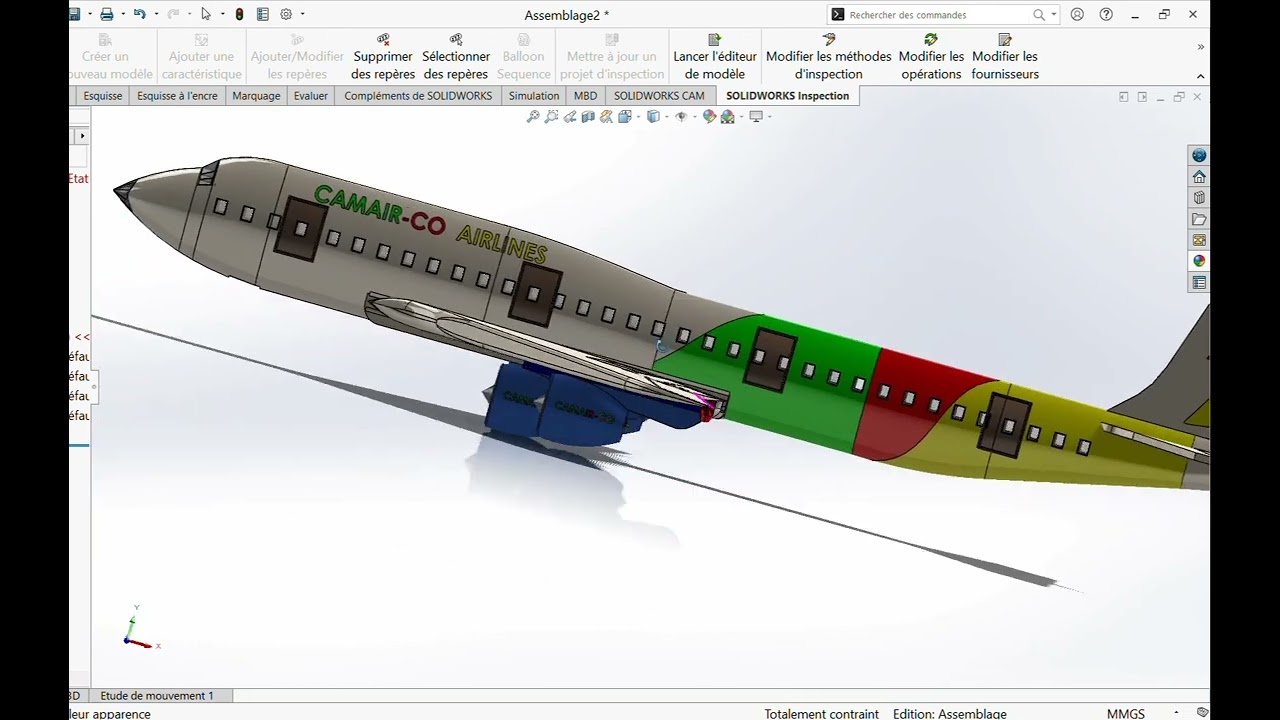 Modélisation d'un avion 