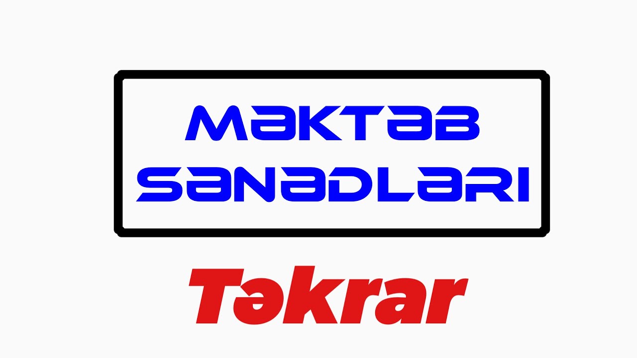 Məktəb sənədləri təkrar