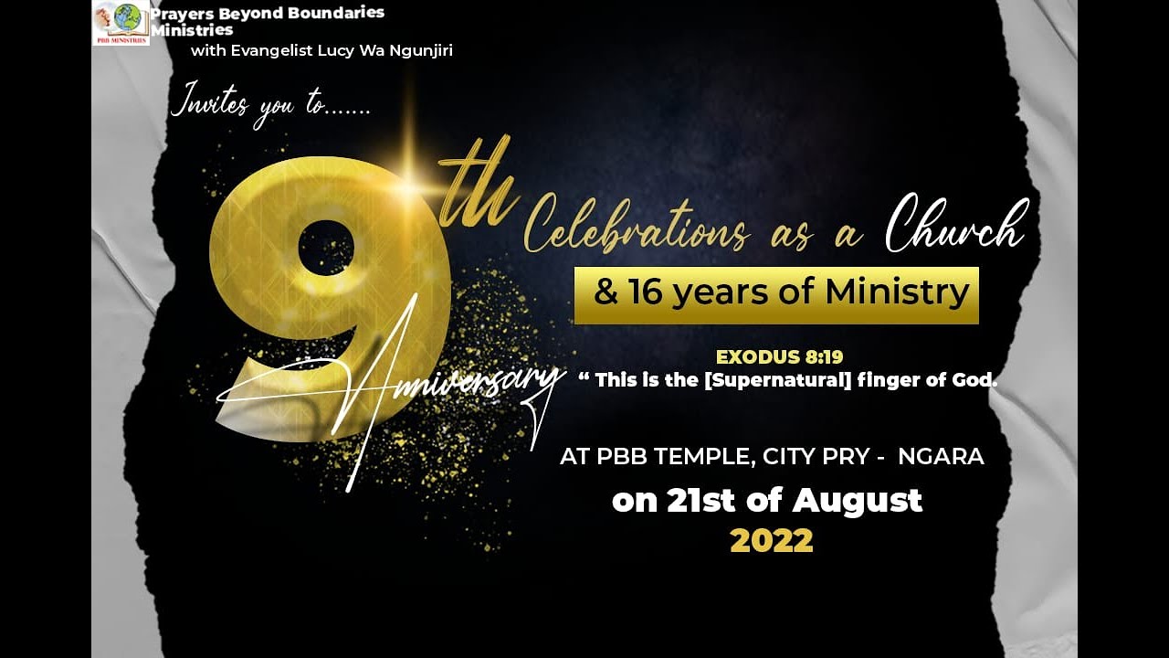 HAPPY ANNIVERSARY PBBMINISTRIES -Sun 22nd August 2022