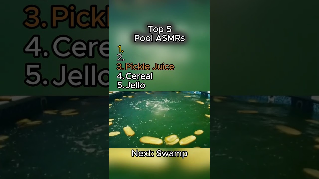 Pool ASMR Ranking #asmr #ai #pool #ranking #swim #water #choose #choice #beach #summer #hot