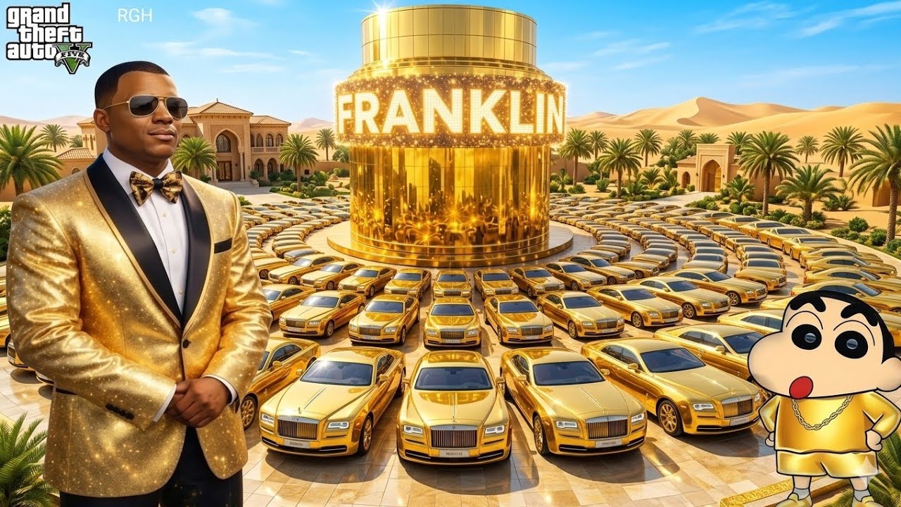 Franklin Or Shinchan Touch Anything Become Diamond Gold in GTA 5 !