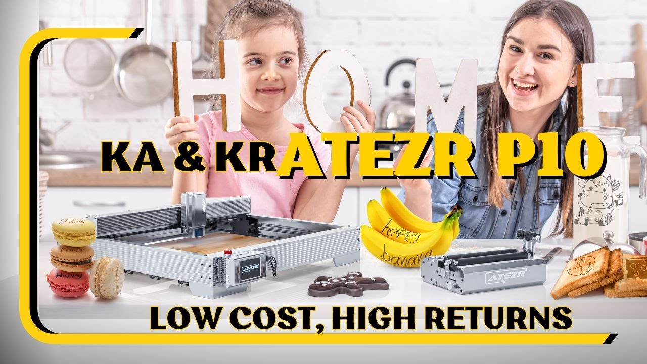 Atezr P10 COMBO - 10W Laser Engraver with KA & KR Low Cost, High Returns: The Ultimate Value Deal!