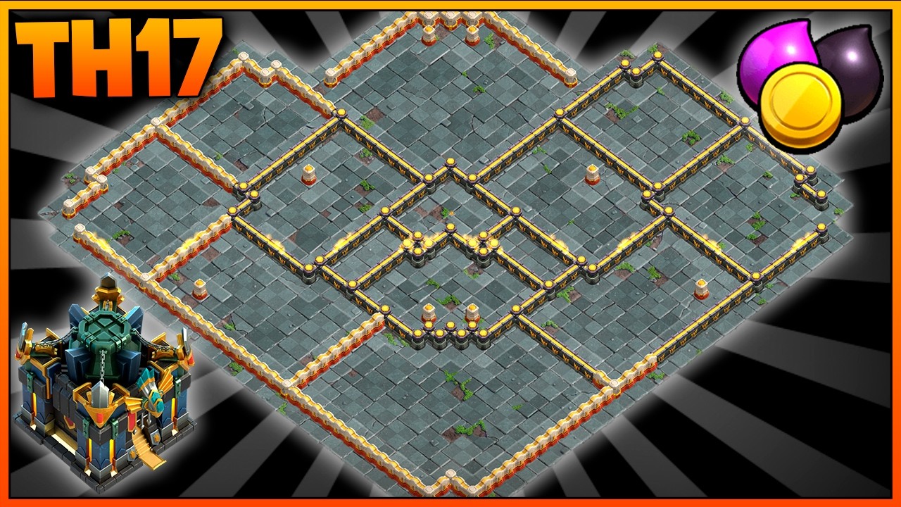 Diseño de Aldea FARMING/HÍBRIDA para Ayuntamiento 17 (TH17) con LINK | 2026 | Clash Of Clans