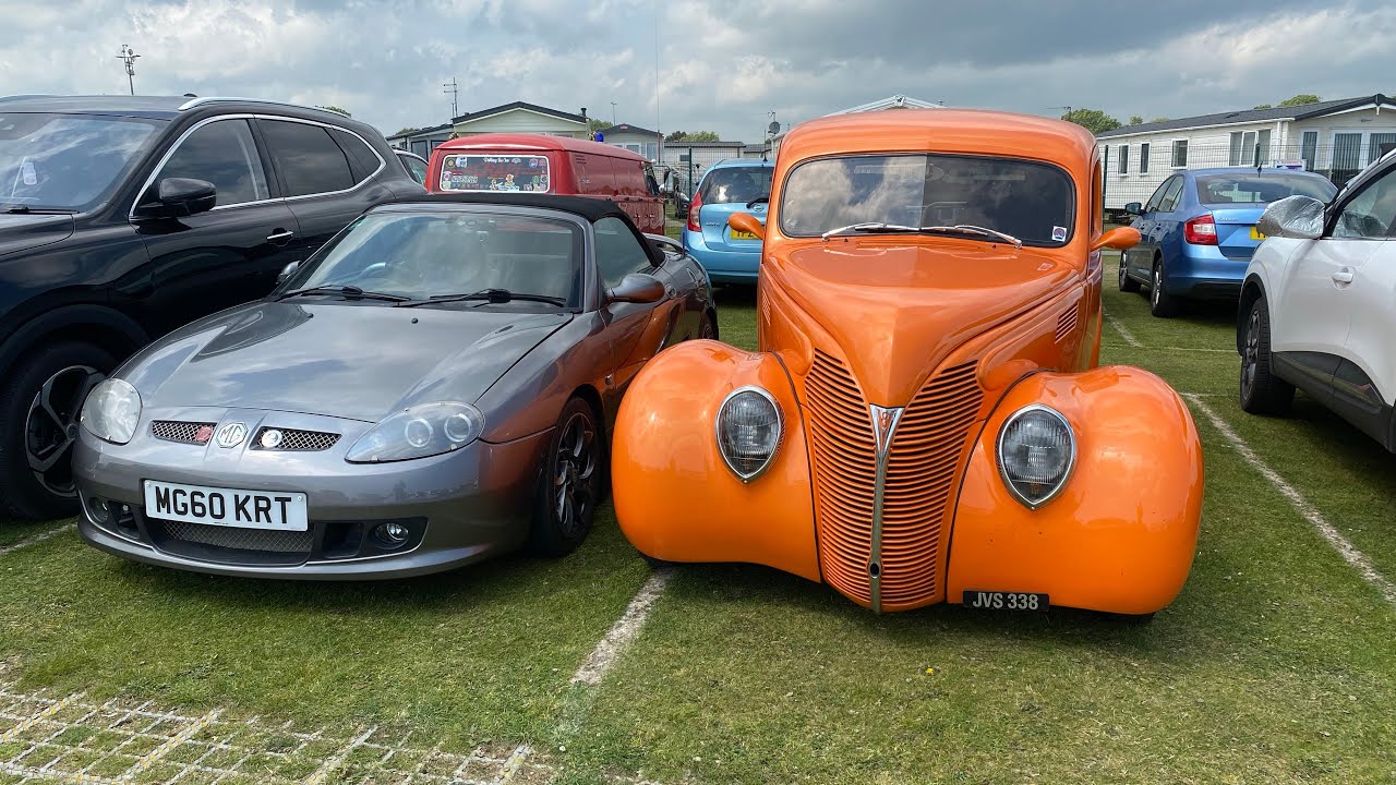 Race The Waves Rat Rod races and Americana Classic Car Display Bridlington East Yorkshire June 2025