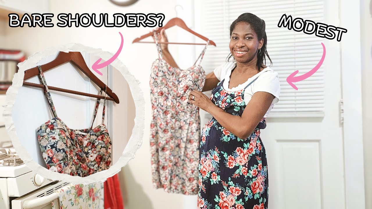 How to Style A Spaghetti Strap Dress More Modestly & Femininely | 5 Practical Tips!