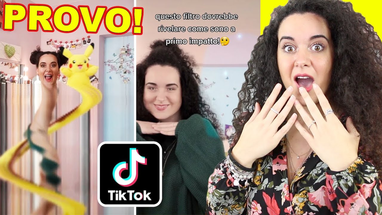 Provo Divertenti Filtri di TIKTOK - Trying Funny TikTok Trend Filters