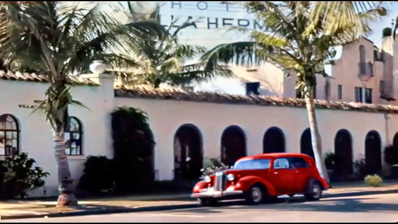 Florida 1930's in color [60fps, Remastered] w/sound design added