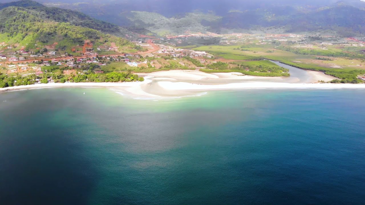 Sierra Leone freetown number 2 beach from above