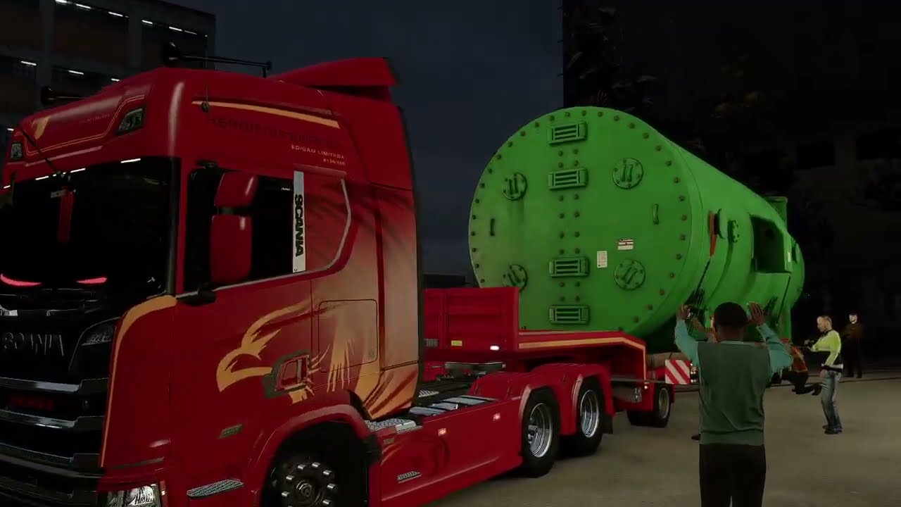 💪 FRETE MONSTRO! Scania Super Levando Condensador 60T (Carga Especial) em Atenas | ETS2