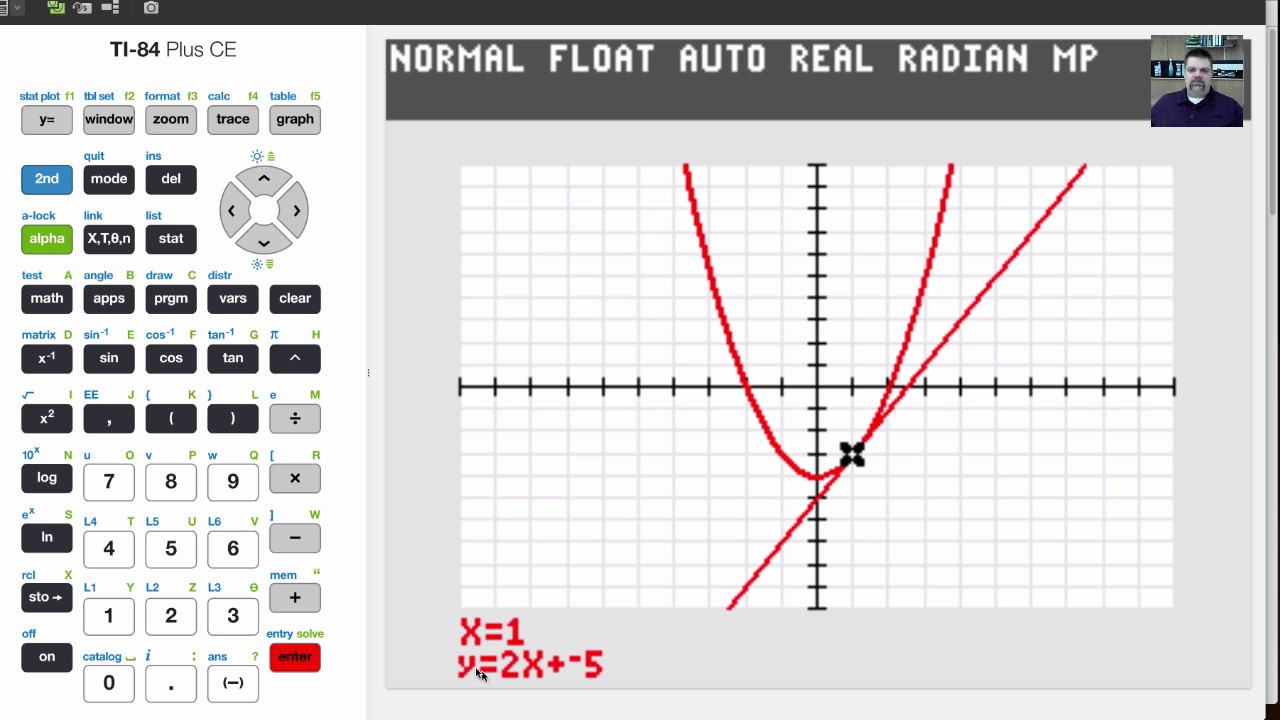 TI-84 CE Tutorial 35 Finding The Equation of the Tangent Line of a Curve at a Point