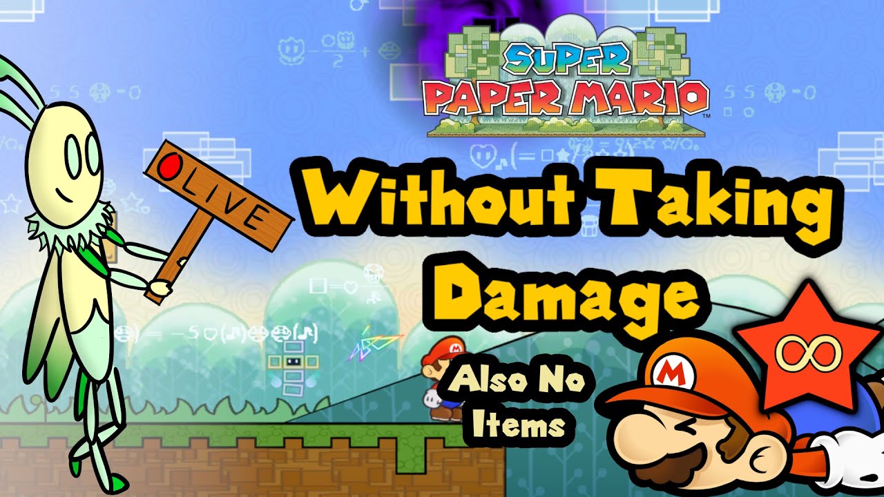 Attempting to beat Super Paper Mario without taking damage (rules in description) - Part 1