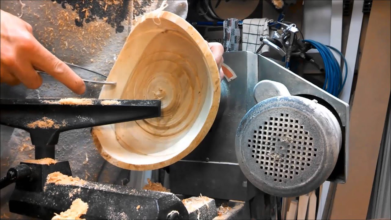 Woodturning - Cherry Two Tone Natural Edge Bowl