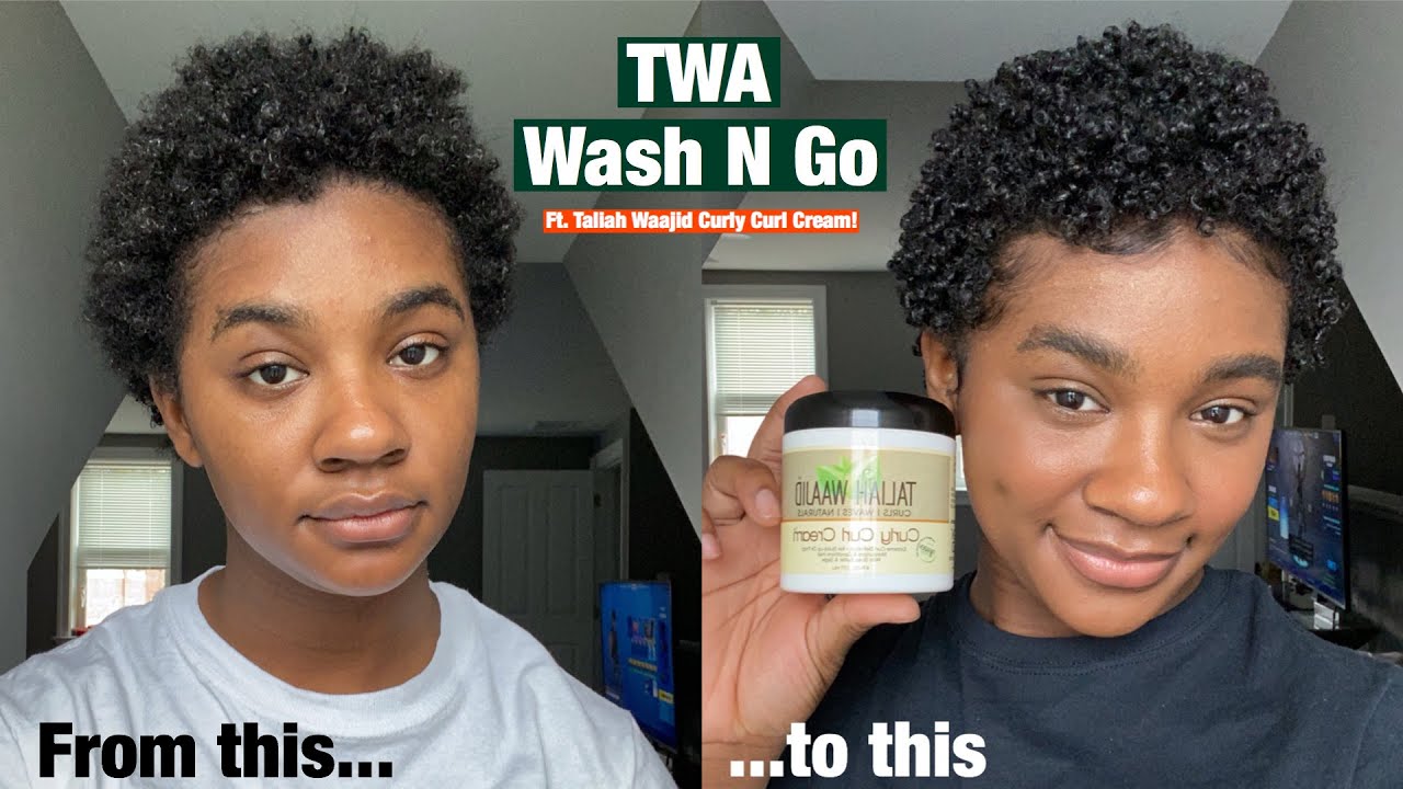 TWA Wash N Go (ft. Taliah Waajid Curly Curl Cream) | janebmccoy