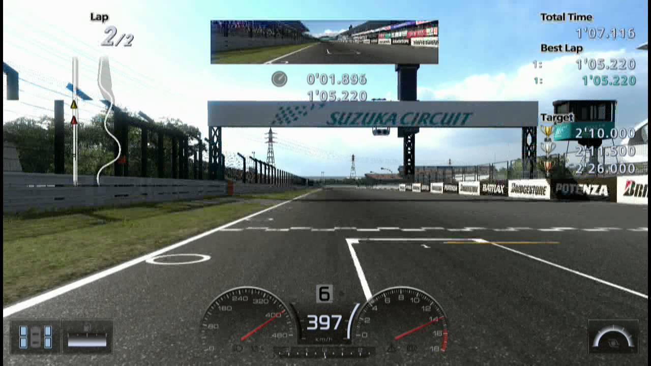 GT5 Ｘチャレンジ 鈴鹿 2'09.410 プレイ視点