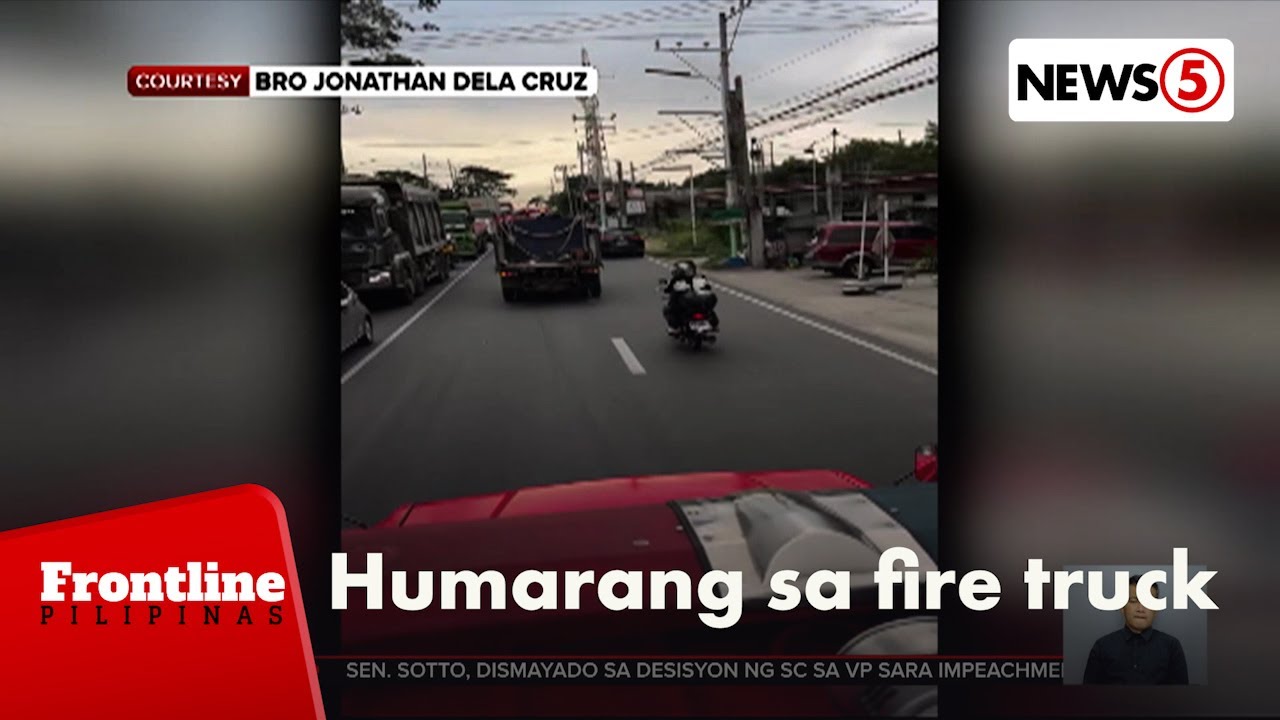 2 driver ng truck, humarang at nakipagtalo sa fire truck | Frontline Pilipinas