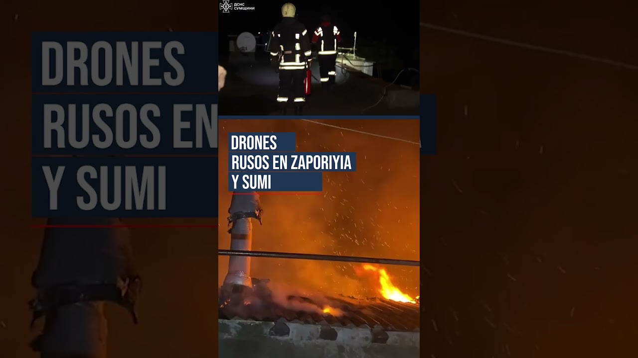 🚨🇺🇦 Ataque ruso con drones deja heridos en Zaporiyia