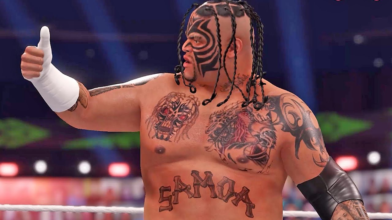 Umaga vs Rikishi | WWE 2K22 | Banzai DLC Pack | Samoan Grudge Match