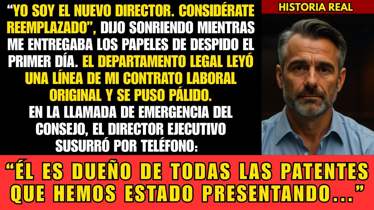 Me despidieron el primer día, pero yo tenía las patentes: la caída del director en la sala de juntas