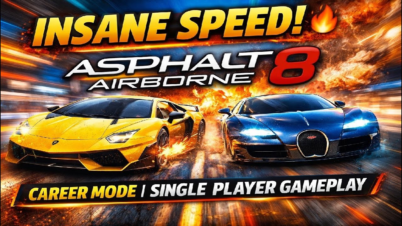 INSANE SPEED! 🔥 Asphalt 8: Airborne Career Mode | Single Player Gameplay (PC)