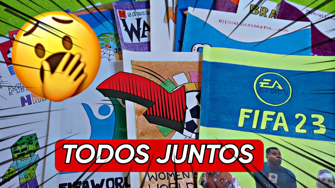 TODOS MEUS ÁLBUNS CASEIROS ATUALIZADOS JUNTOS ✨️ #futebol #bafão #cards #copadomundo #bafao