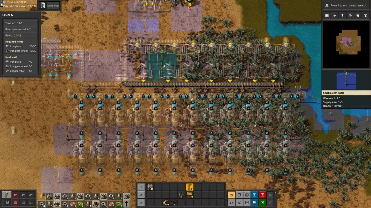 Factorio Supply Challenge 17'834 points