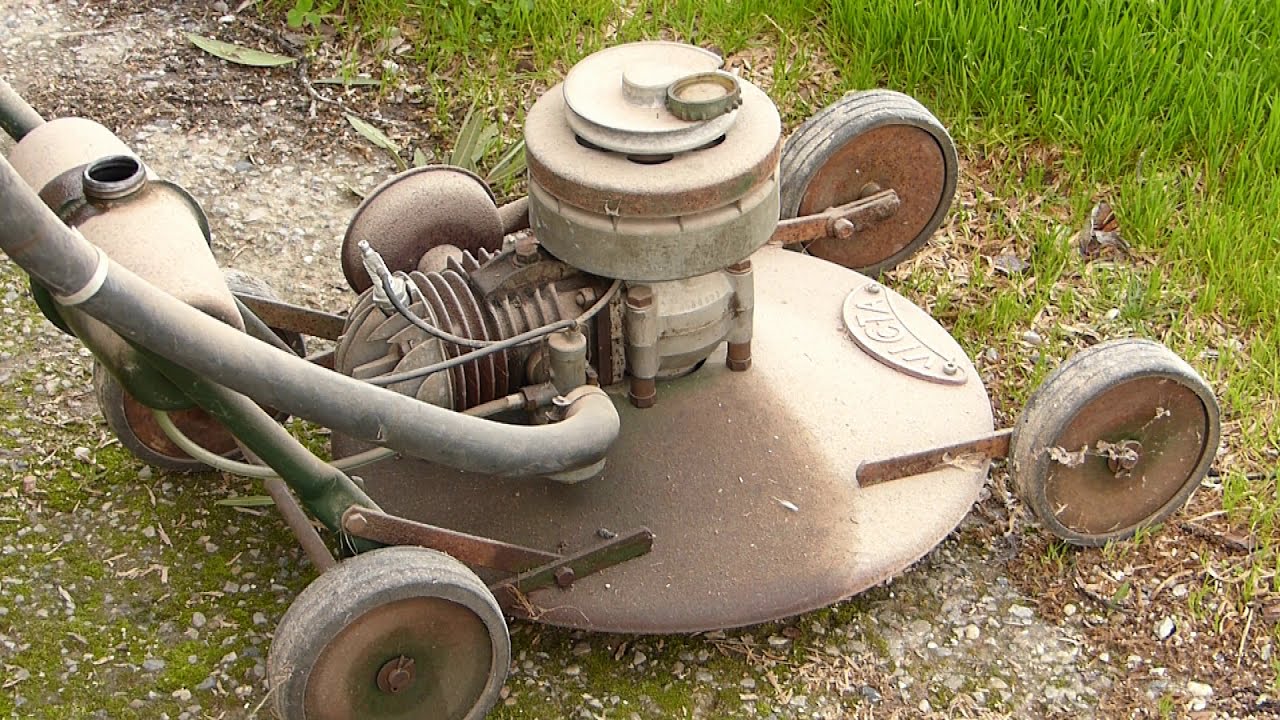 Victa 18 Rotomo 1956 Model 2 First Start in 5 Years First Time in Portugal