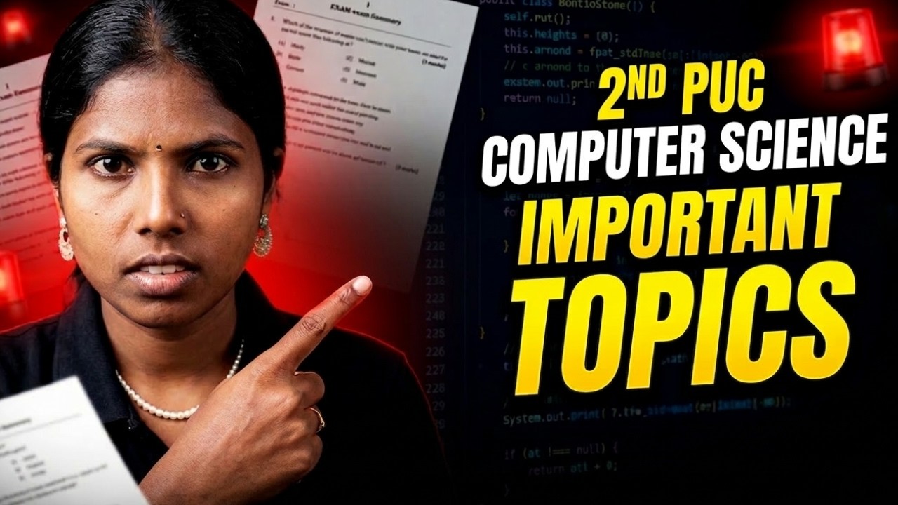 🔥 2nd PUC Computer Science Most Important Topics 2026 | Boards Final Revision 💯🚀