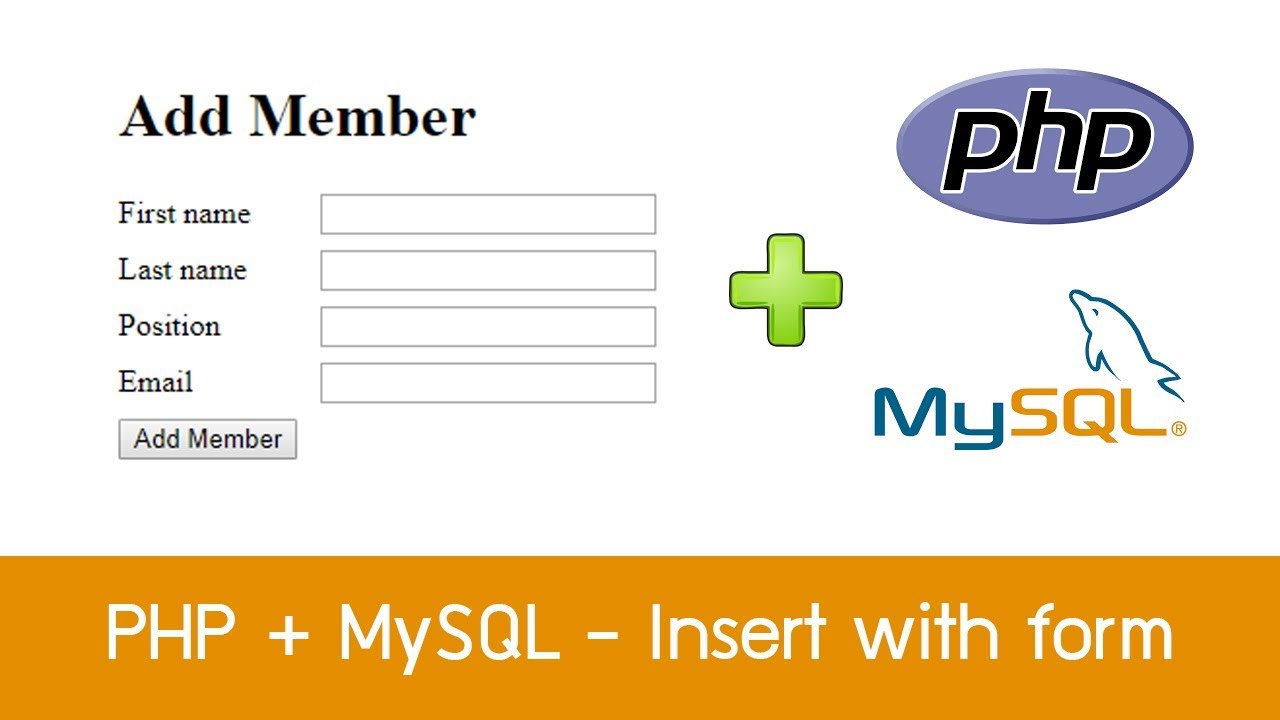 PHP with MySQL - การเพิ่มข้อมูลจากฟอร์ม (INSERT DATA WITH FORM)