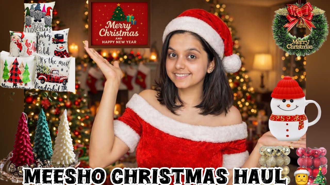 Meesho Christmas Home Decor Haul🎄| Everything under ₹300😍|MUST BUY| 20 items🎅💌 