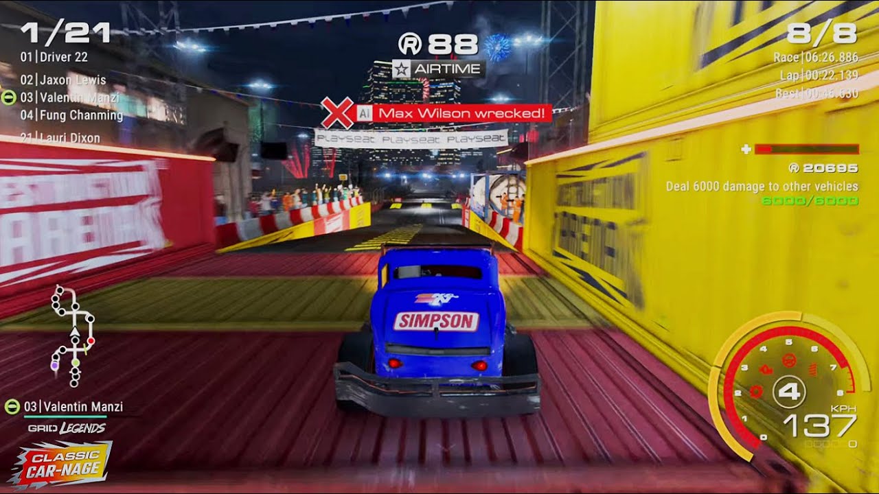 GRID Legends PS5 | Career Mode Classic Car-Nage Full Race events & Final Event and Cutscene