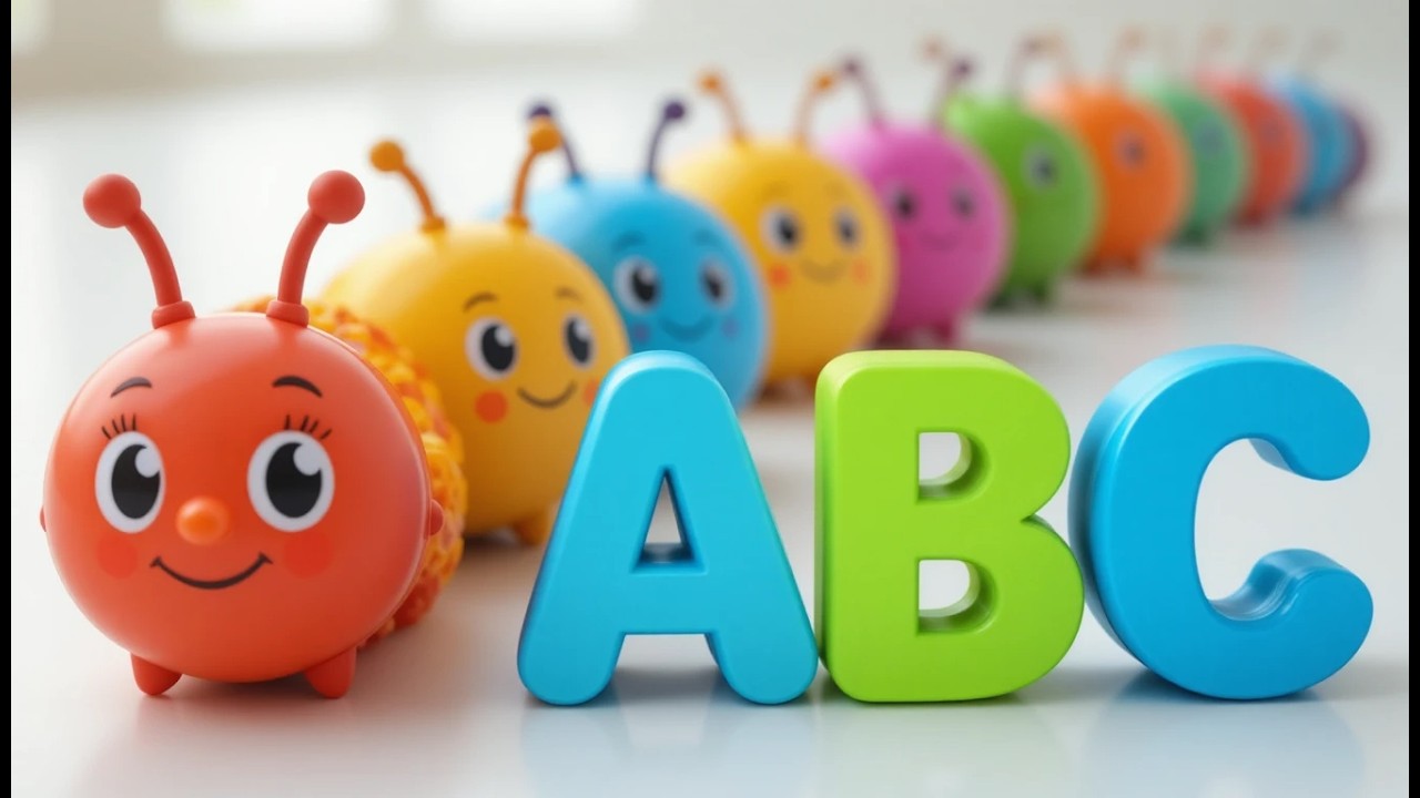 ABC Color Discovery Train 🚂 | A–Z Alphabet & Rainbow Learning Song