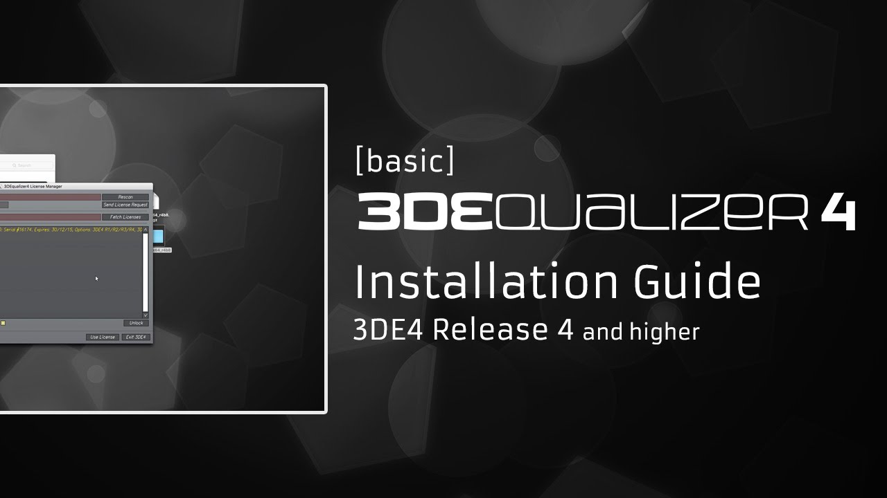 3DEqualizer4 [basic] - Installation Guide 3DE4 Release 4