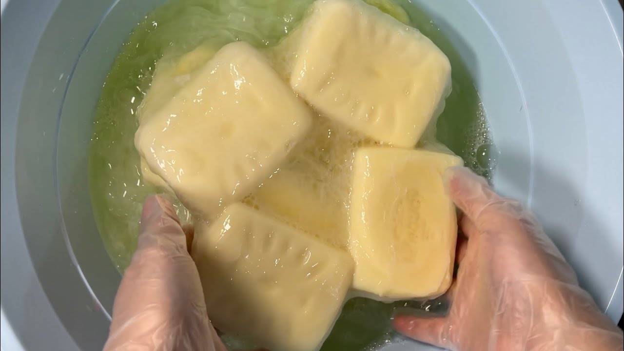 ASMR SOAP | SOAKED SOAP | MUSHY SOAP 7 PCS LIFEBUOY LEMON SOAP #soakedsoap #mushysoap #lifebuoysoap