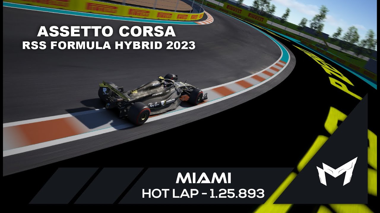 MIAMI Hotlap + Setup - 1:25:893  - RSS Formula Hybrid 2023 (v2)