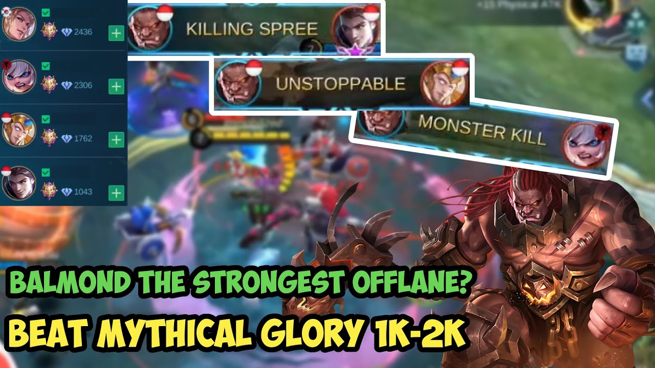 Balmond The Strongest Fighter Offlane in Season 17? Versus Mythical Glory 2K - Mobile Legends